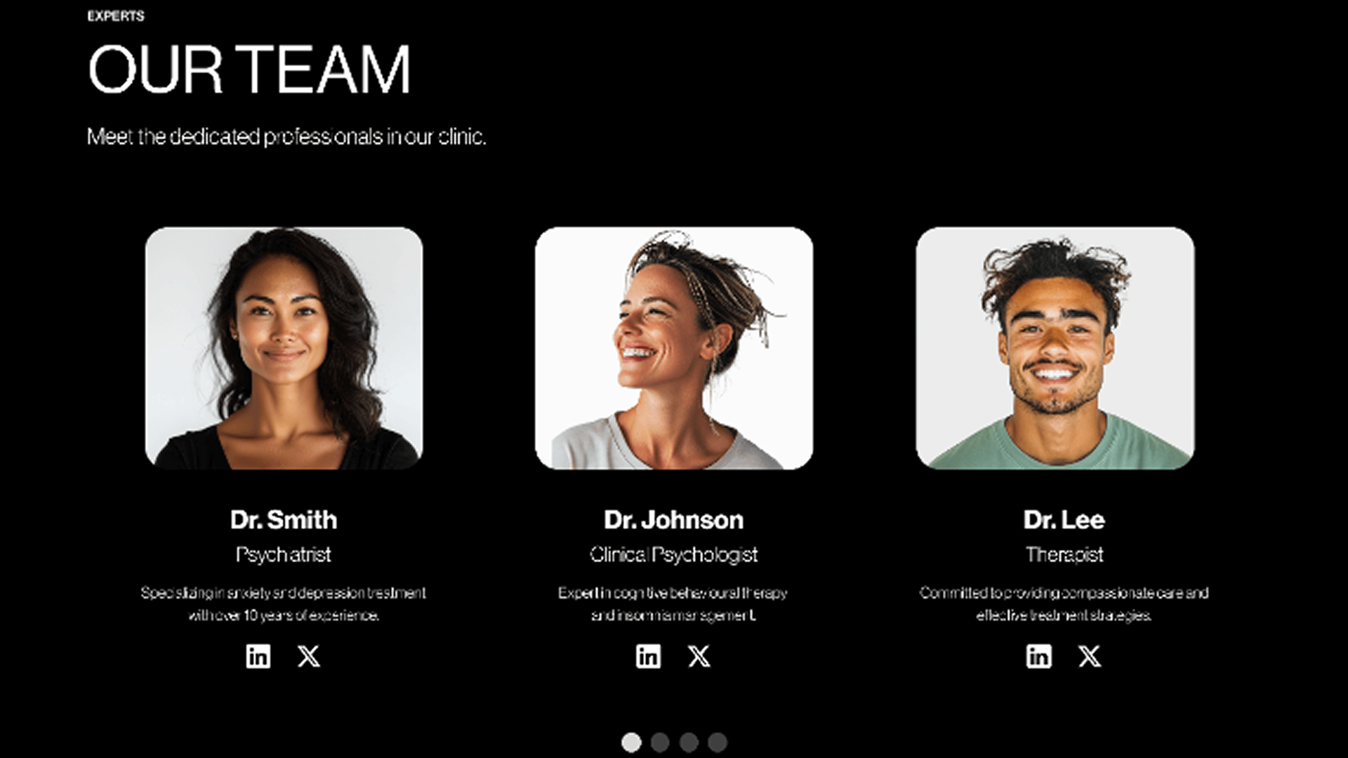 FX Clinic team section