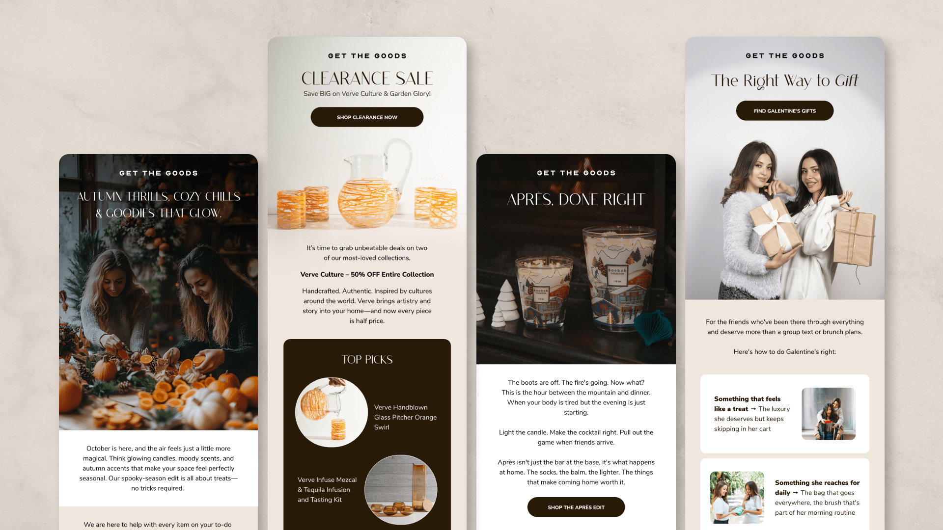 Get The Goods email marketing campaigns