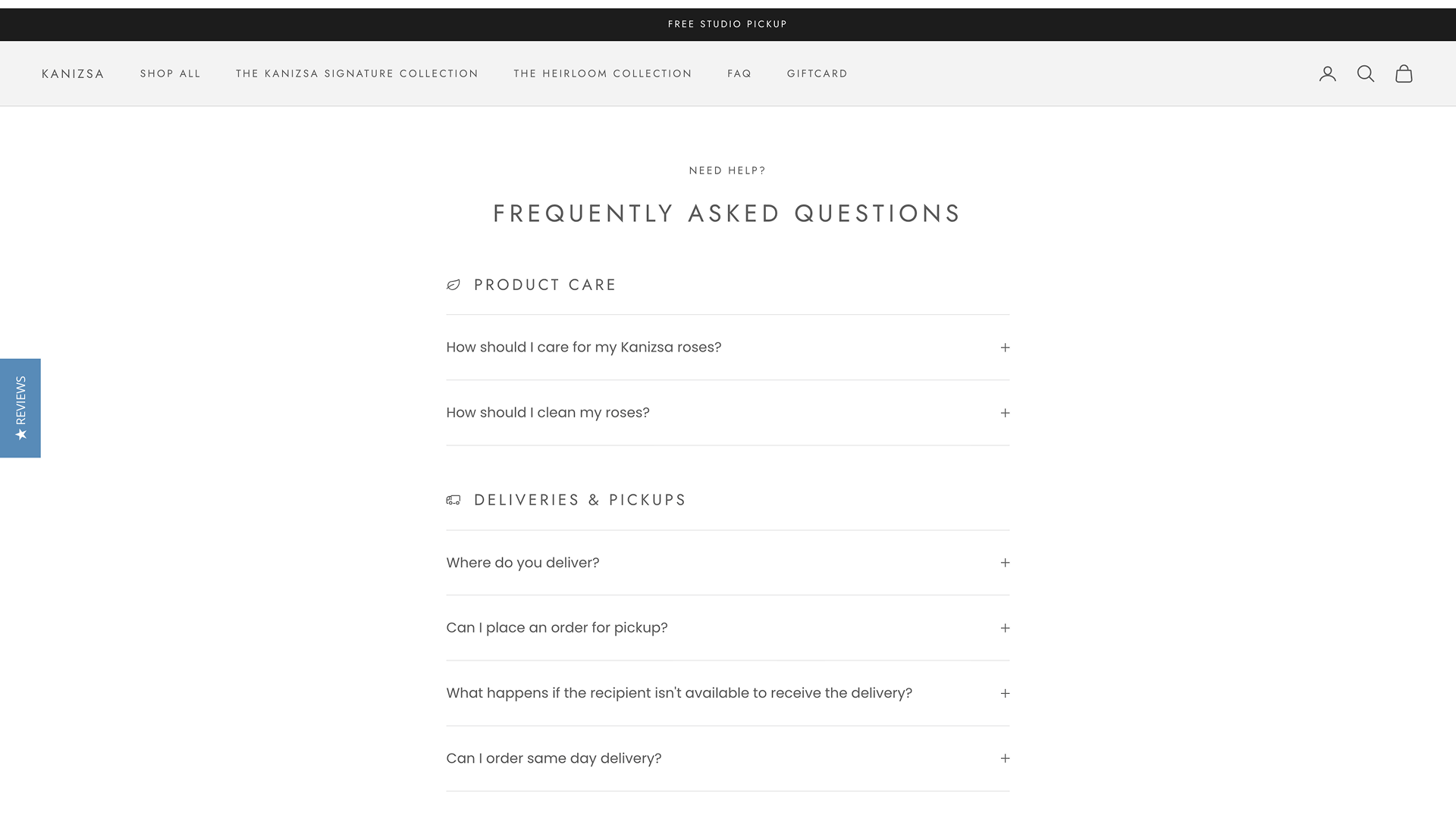 Kanizsa Florals FAQ page