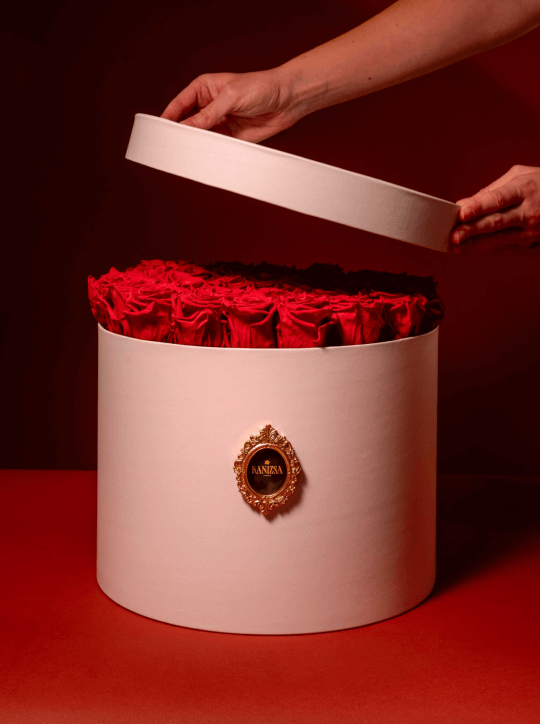 Kanizsa Florals red rose box product